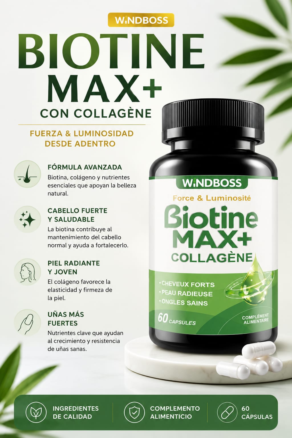 Biotina Max Colageno