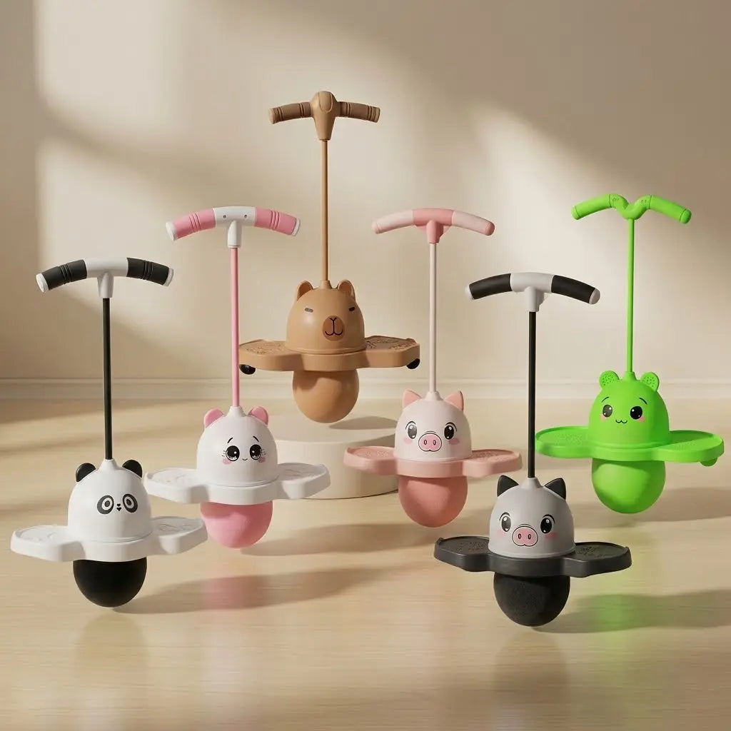 Juguete Saltarín Para Niños con luces led + regalo de inflador