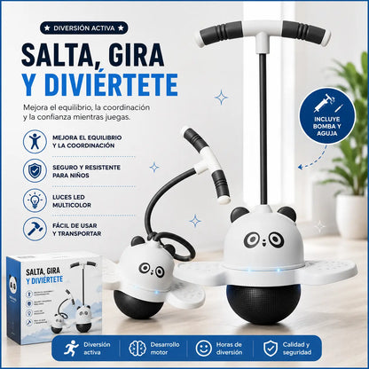 Juguete Saltarín Para Niños con luces led + regalo de inflador